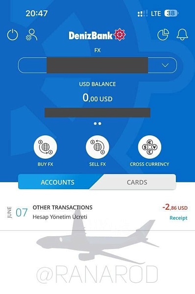 Турецкий Denizbank с 5 июня начал списывать средства, хранящиеся на счетах россиян, якобы в качестве платы за обслуживание